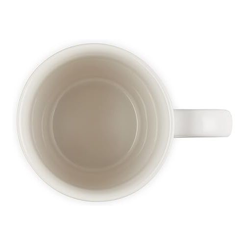 르크루제 Le Creuset Stoneware 20 oz Extra-Large Logo Coffee Mug, Meringue