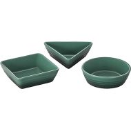 Le Creuset Stoneware Set of 3 Tapas Dishes, Artichaut