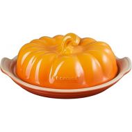 Le Creuset Stoneware Pumpkin Butter Dish, Persimmon