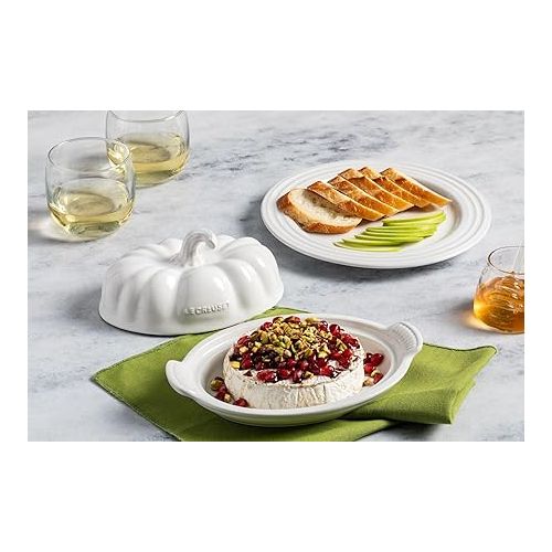 르크루제 Le Creuset Stoneware Pumpkin Butter Dish, Persimmon