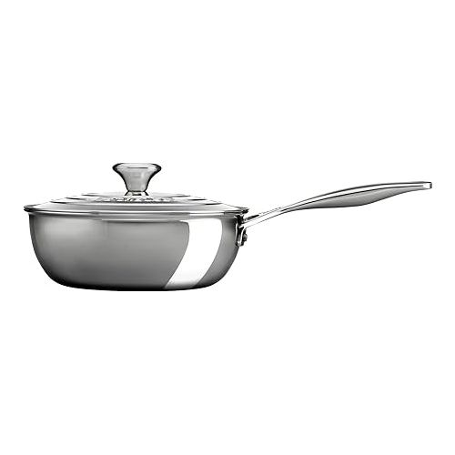 르크루제 Le Creuset Tri-Ply Stainless Steel 2 Quart Saucier Pan