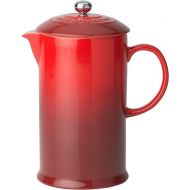 Le Creuset Stoneware French Press, 34 oz., Cerise