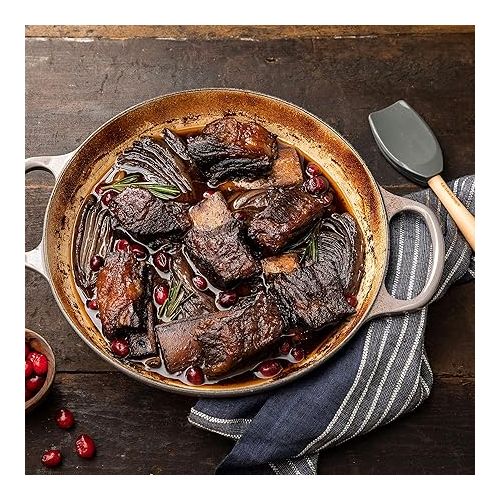 르크루제 Le Creuset Signature Cast Iron Cookware Set - 9 Piece (Oyster)