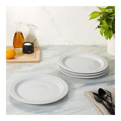 르크루제 Le Creuset Stoneware Set of 4 Dinner Plates, 10.5