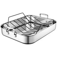 Le Creuset Stainless Steel Roasting Pan with Nonstick Rack, 16.25