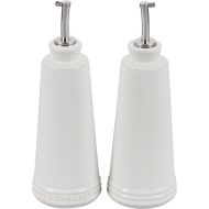 Le Creuset Signature Stoneware Oil & Vinegar set, 10 oz. each, White