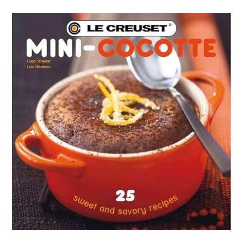 르크루제 Le Creuset Stoneware Set of 4 Mini Cocottes with Cookbook, 8 oz. each, Caribbean