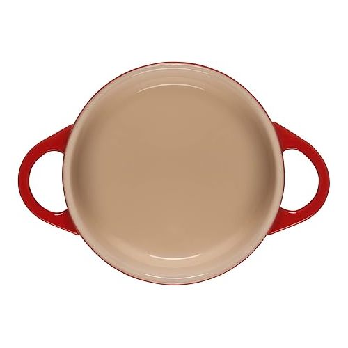 르크루제 Eiffel Tower Stoneware Mini Cocotte - Cerise