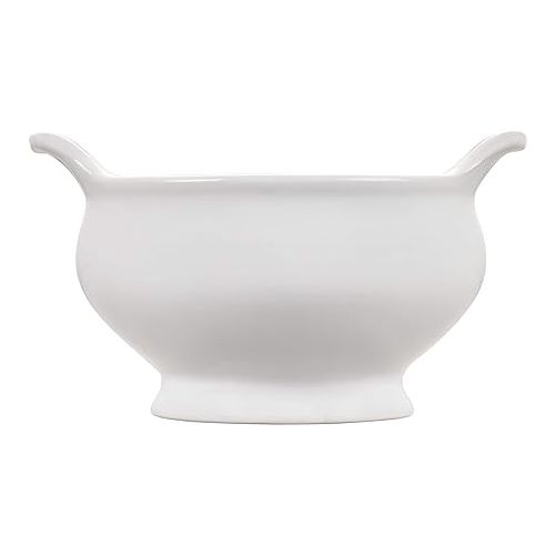 르크루제 Le Creuset Stoneware Heritage Soup Bowl, 20 oz., White