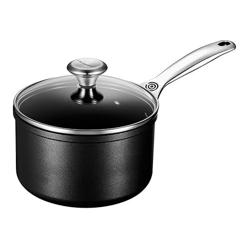 르크루제 Le Creuset Toughened Nonstick PRO Saucepan With Glass Lid, 2 qt.