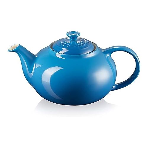 르크루제 Le Creuset Stoneware Classic Teapot, 1.3 L-Marseille Blue