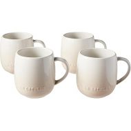 Le Creuset Stoneware Set of 4 Heritage Mugs, 13 oz. each, Meringue