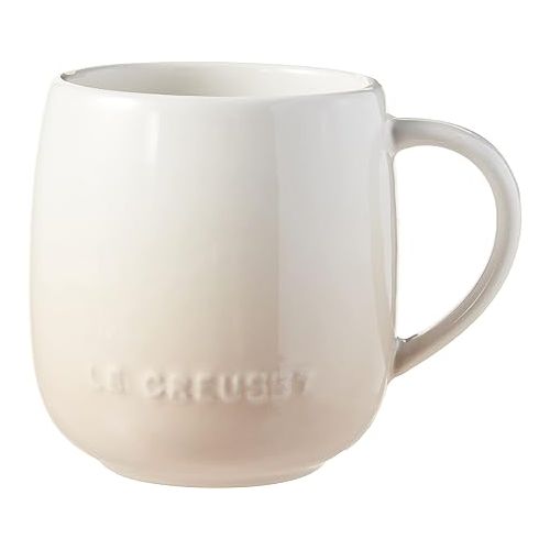 르크루제 Le Creuset Stoneware Set of 4 Heritage Mugs, 13 oz. each, Meringue