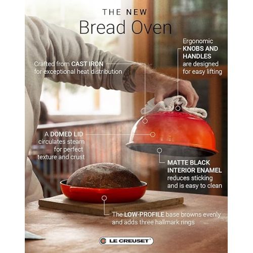 르크루제 Le Creuset Enameled Cast Iron Bread Oven, Licorice