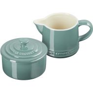 Le Creuset Stoneware Signature, Sea Salt Cream & Sugar Set, Cream: 300 ml, Sugar: 8oz