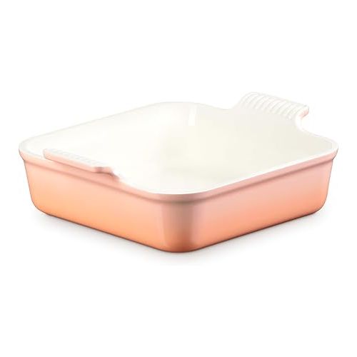 르크루제 Le Creuset Stoneware Heritage Square Baking Dish, 3qt., Peche