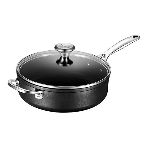 르크루제 Le Creuset Toughened Nonstick PRO Saute Pan With Glass Lid, 4.25 qt.