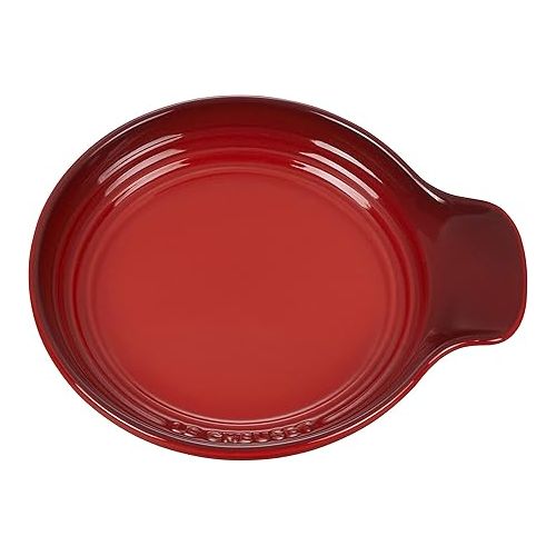 르크루제 Le Creuset Signature Stoneware Spoon Rest, 6 Inches, Cerise