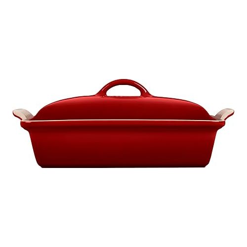 르크루제 Le Creuset Stoneware Heritage Covered Rectangular Casserole, 4 qt. (12