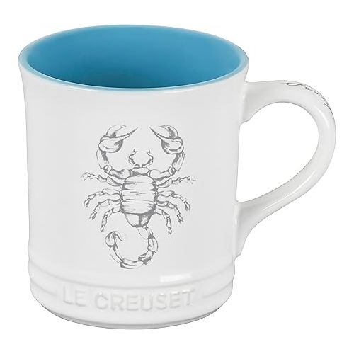 르크루제 Le Creuset Stoneware Zodiac Coffee Mug, 14 oz., Scorpio