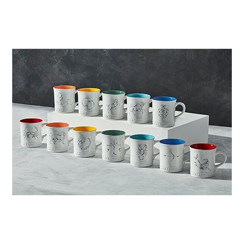 르크루제 Le Creuset Stoneware Zodiac Coffee Mug, 14 oz., Scorpio