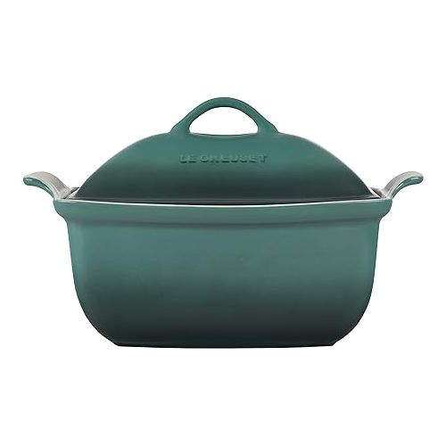 르크루제 Le Creuset Heritage Stoneware Deep Baker with Lid, 4.5 qt., Artichaut