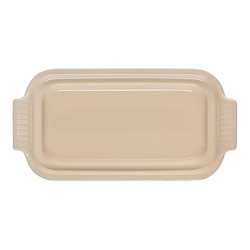 르크루제 Le Creuset Stoneware Heritage Butter Dish, Oyster