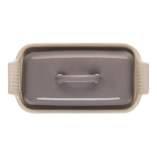 르크루제 Le Creuset Stoneware Heritage Butter Dish, Oyster