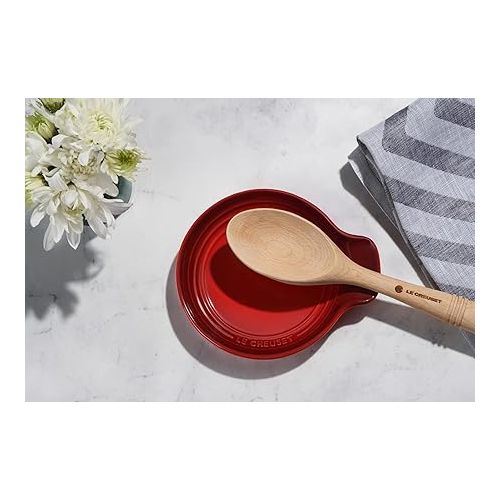 르크루제 Le Creuset Stoneware Signature Round Spoon Rest, 6in., Peche