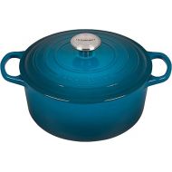 Le Creuset Enameled Cast Iron Signature Round Dutch Oven, 4.5 qt., Deep Teal