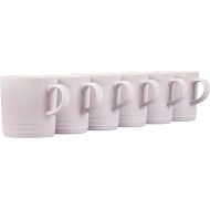 Le Creuset Stoneware Set of 6 London Mugs, 12 oz. Each, Shallot