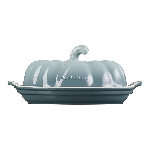 르크루제 Le Creuset Stoneware Pumpkin Butter Dish, Sea Salt