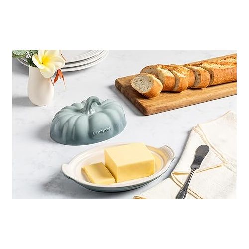 르크루제 Le Creuset Stoneware Pumpkin Butter Dish, Sea Salt