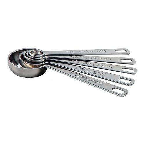 르크루제 Le Creuset Stainless Steel Measuring Spoons, Set of 5