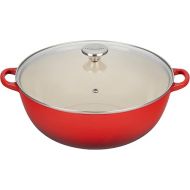 Le Creuset Enameled Cast Iron Chef's Oven with Glass Lid, 7.5 qt., Cerise