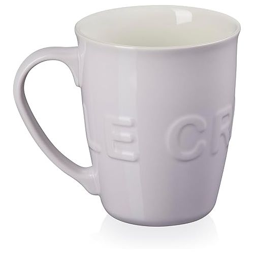 르크루제 Le Creuset Stoneware 20 oz Extra-Large Logo Coffee Mug, Shallot