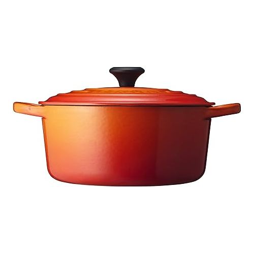 르크루제 Le Creuset Enameled Cast Iron Signature Round Dutch Oven, 4.5 qt., Flame