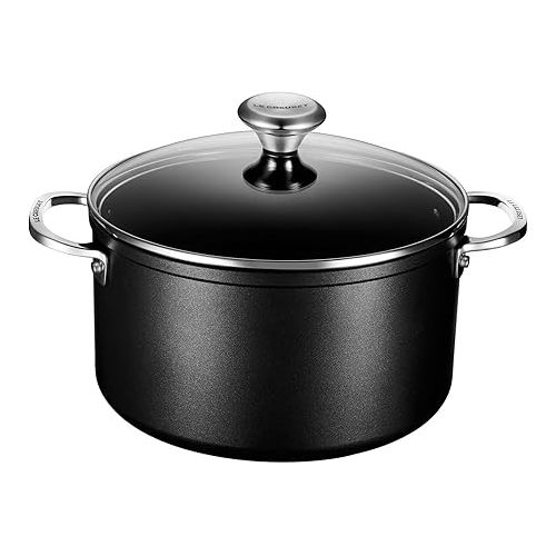 르크루제 Le Creuset Toughened Nonstick PRO Stockpot With Glass Lid, 6.3 qt.