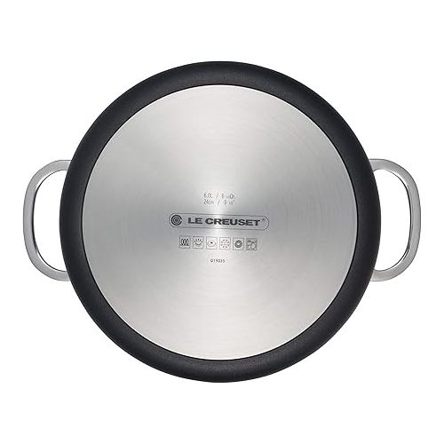 르크루제 Le Creuset Toughened Nonstick PRO Stockpot With Glass Lid, 6.3 qt.