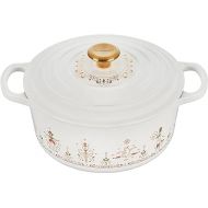 Le Creuset Noel Collection Enameled Cast Iron 12 Days of Christmas Round Dutch Oven, 3.5 qt., White