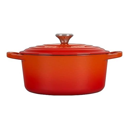 르크루제 Le Creuset Enameled Cast Iron Signature Round Dutch Oven, 3.5 qt. , Flame