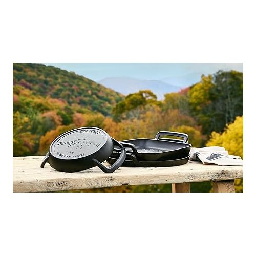 르크루제 Le Creuset Alpine Outdoor Collection Enameled Cast Iron Skillet, 10