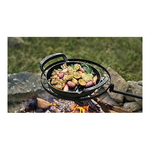 르크루제 Le Creuset Alpine Outdoor Collection Enameled Cast Iron Skillet, 10