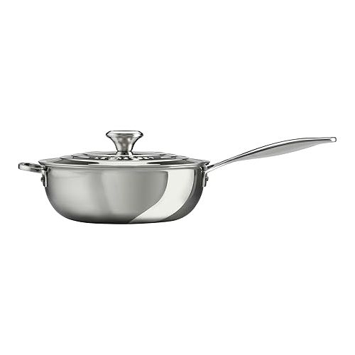 르크루제 Le Creuset Tri-Ply Stainless Steel 3.5 Quart Saucier Pan