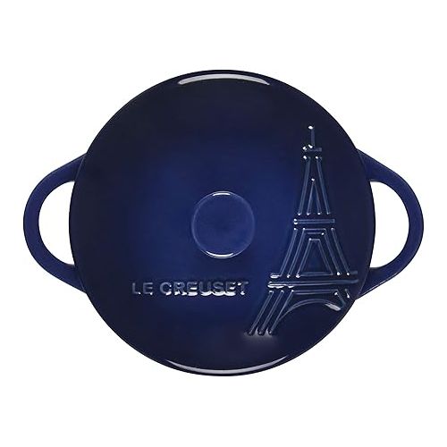 르크루제 Eiffel Tower Stoneware Mini Cocotte - Indigo