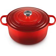 Le Creuset Enameled Cast Iron Signature Round Dutch Oven, 7.25 qt., Cerise