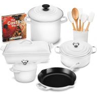 Le Creuset 16 Piece Cookware Set (White)