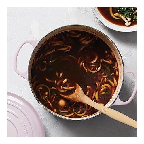 르크루제 Le Creuset Signature 6.75-quart Round Wide Oven with Copper Knob - Enameled Cast Iron (Shallot)