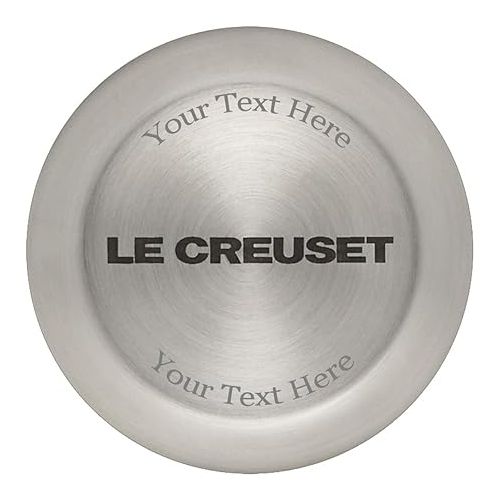 르크루제 Le Creuset 9 Qt. Signature Round French Oven w/Additional Engraved Personalized Stainless Steel Knob - Cherry