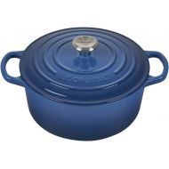 Le Creuset 9 Qt. Signature Round French Oven w/Additional Engraved Personalized Stainless Steel Knob - Marseille